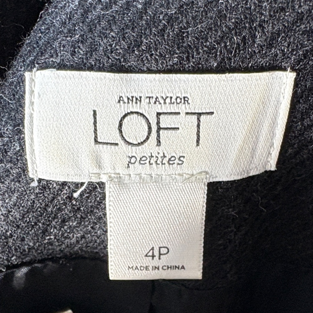 LOFT Charcoal Gray Blazer - Picture 2 of 10
